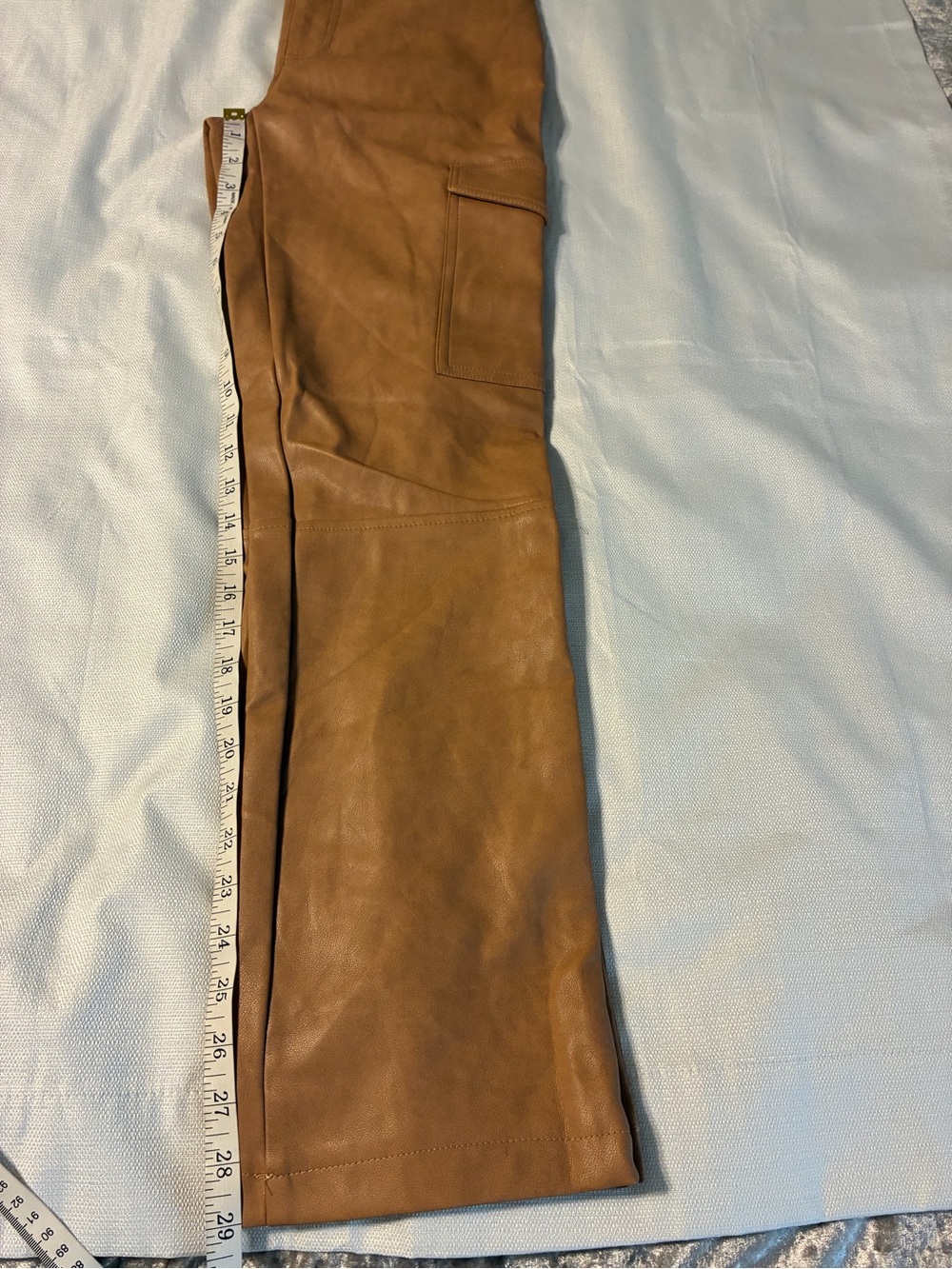 bagatelle Brown Faux Leather Cargo Pants Sz XS NWT/0449 - Picture 10 of 12
